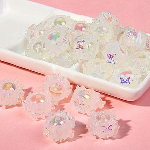 卡16七彩电镀珠中珠手绘珠素材diy手链车挂串珠散珠珠子厂家批发详情10