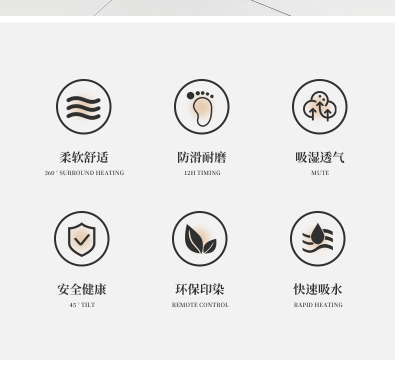 爱丽丝加厚门口地垫卫生间厕所脚垫浴室卧室吸水防滑耐用家用地毯详情2