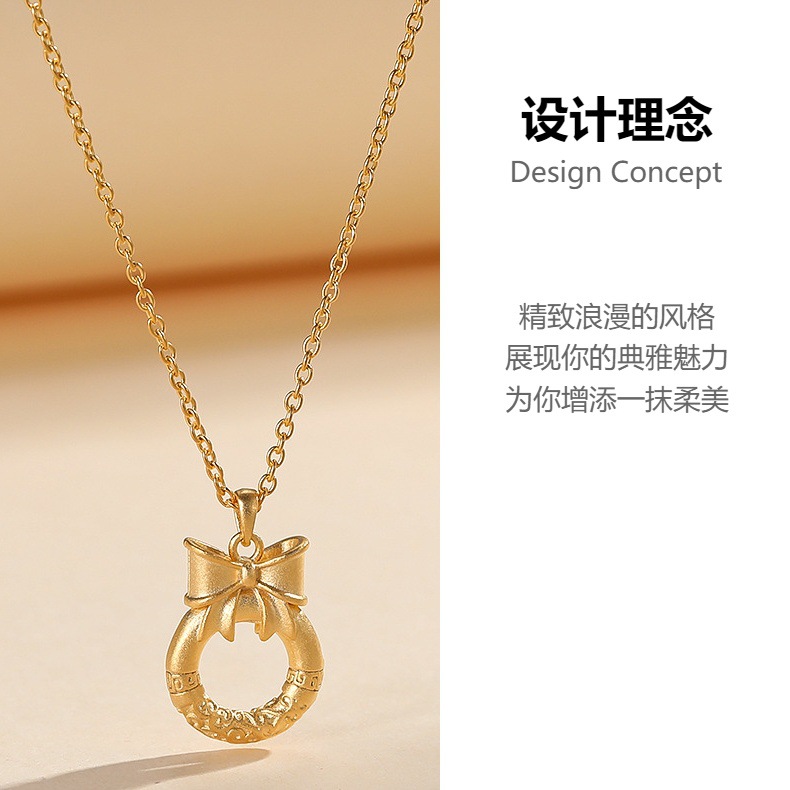 碟报平安祥云乾坤金箍圈在逃公主平安扣颈链S925银项链详情2