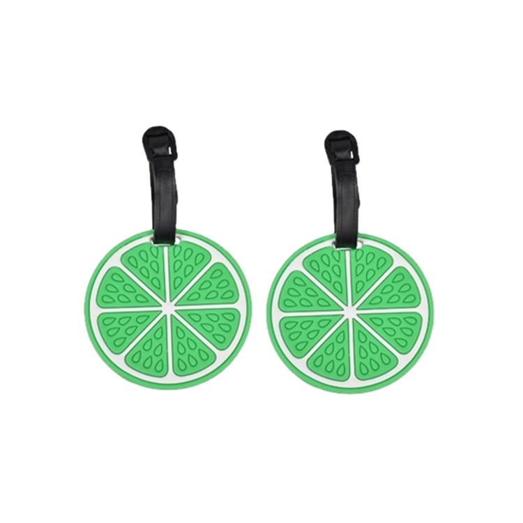 新可爱卡通甜甜圈登机牌水果硅胶旅行行李牌包包挂件防丢托运牌详情5