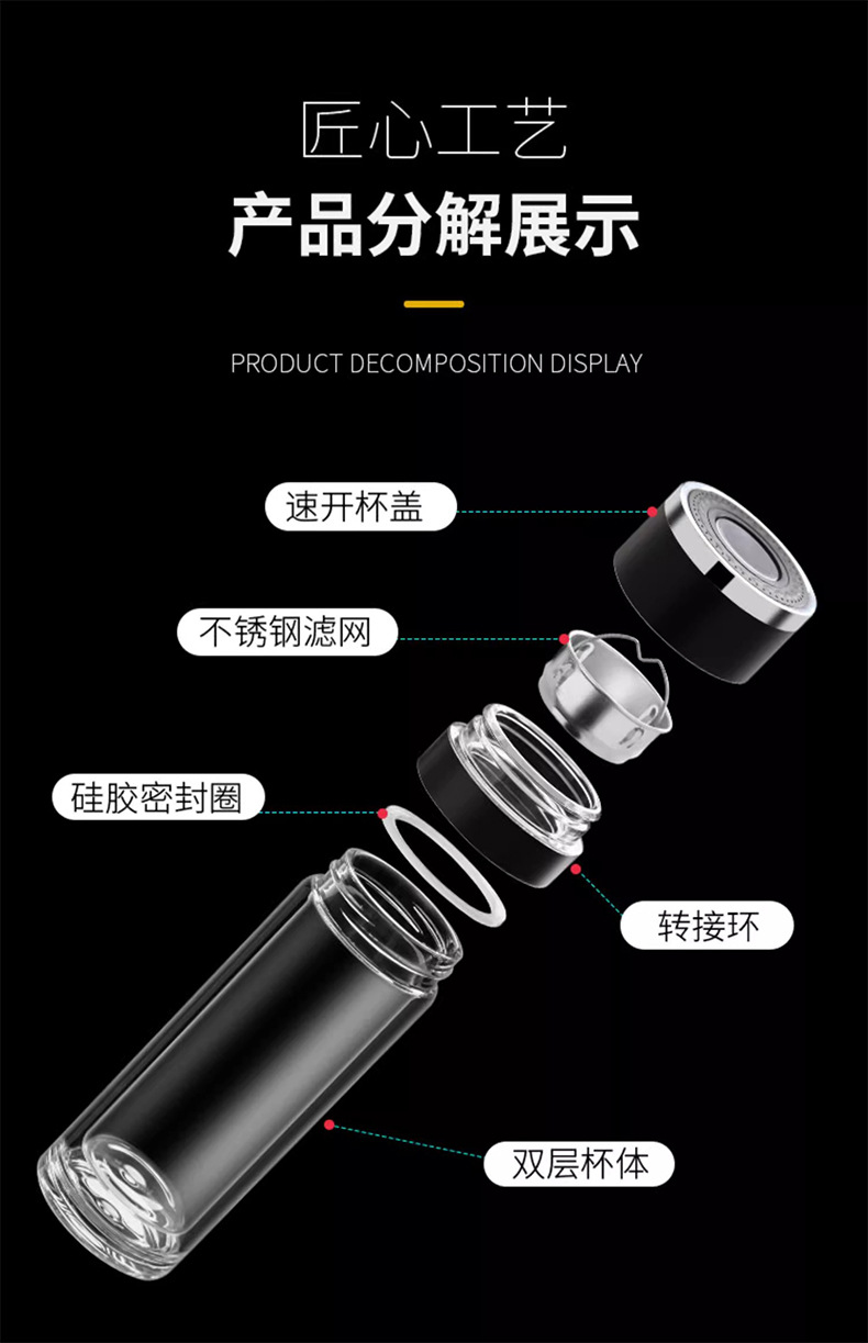 汽车礼品玻璃杯雨伞套装定制logo4S店开业活动实用伴手礼物送客户详情5
