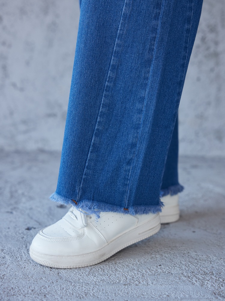 Independent store cross-border Amazon 2024 summer European and American fashion slimming style straight wide-leg jeans without elasticity pic 14