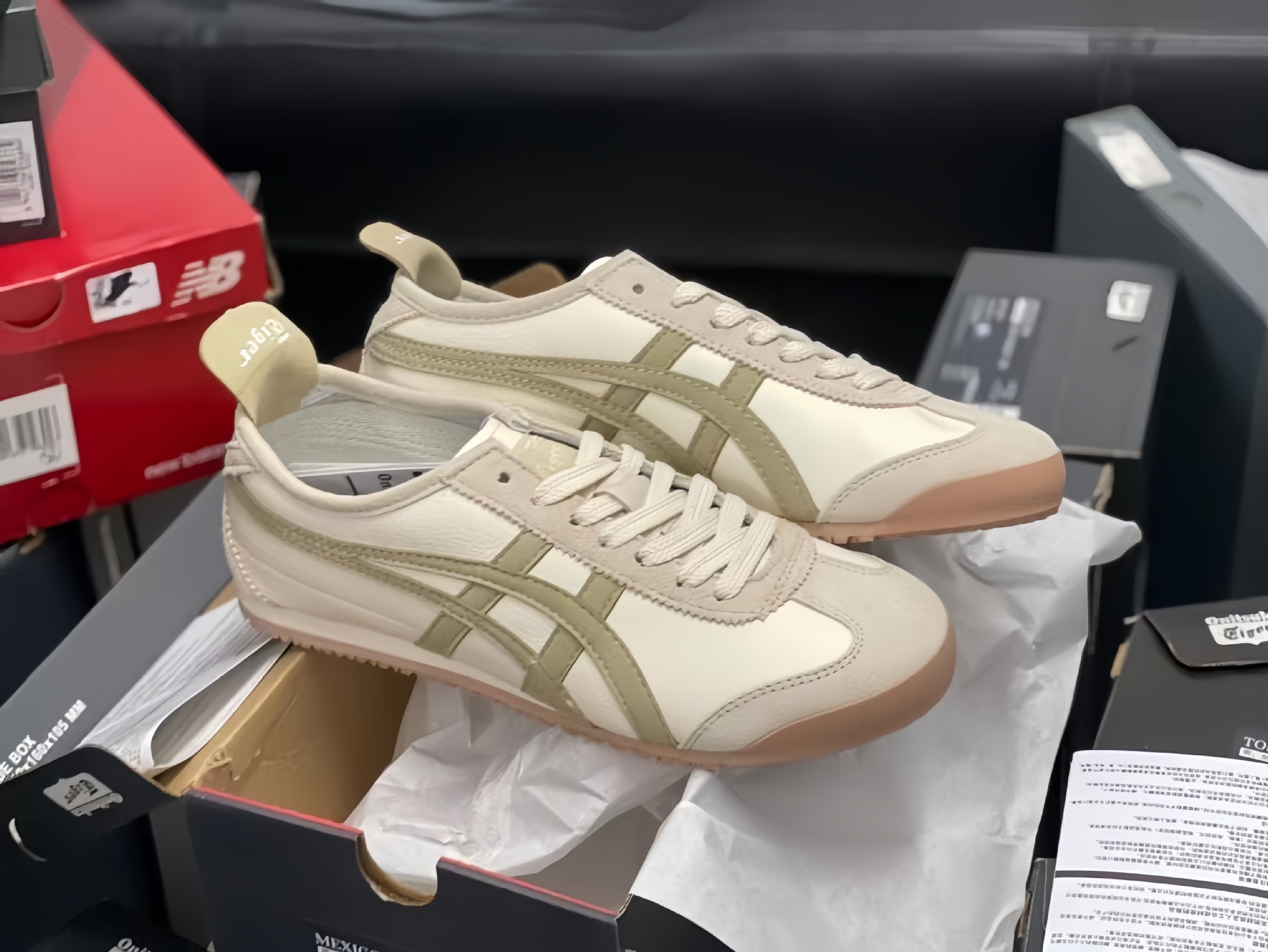 莆田鞋鬼冢虎亚瑟一脚蹬女鞋懒人德迅鞋tiger男鞋情侣运动鞋 纯原详情8