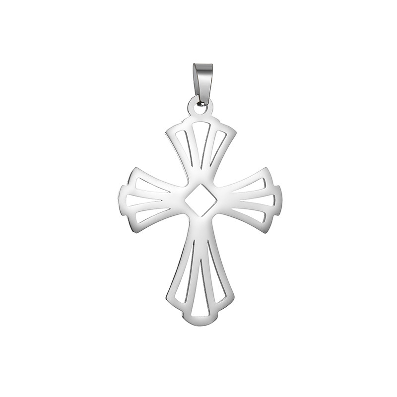 Half-price clearance sale of 36-style cross pendant and stainless steel cross necklace from the source factory for wholesale in stock pic 32