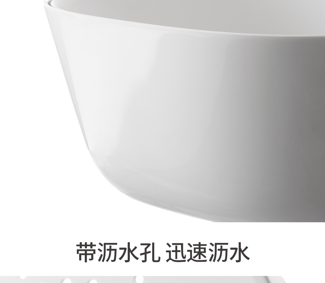 懒角落 双层洗菜盆沥水篮家用厨房洗菜篮子水果蔬菜盘滤水洗菜详情13