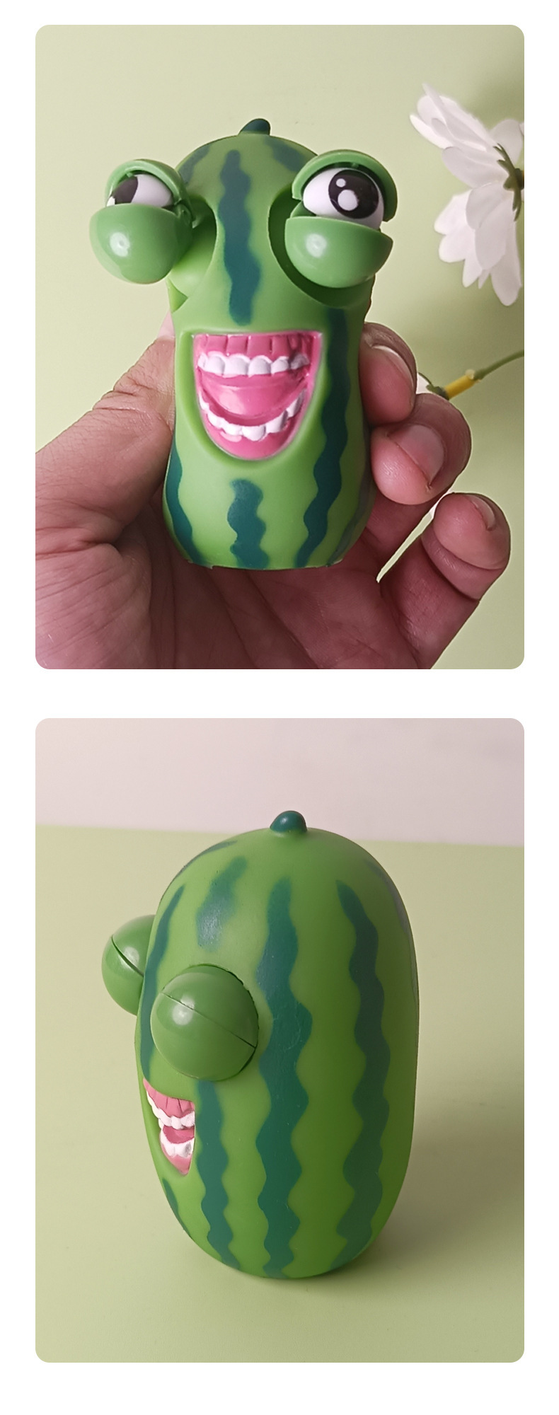 爆眼西瓜条捏捏乐随身解压玩具办公室搞笑瞪眼搞怪发泄减压神器详情9