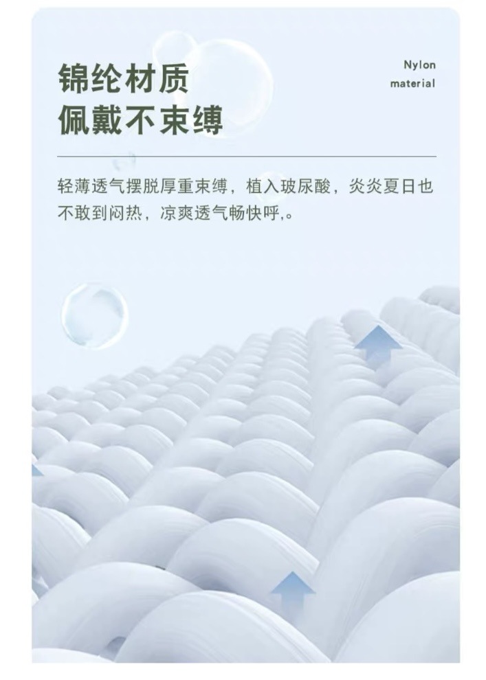 Summer UV protection ice silk mask for women, thin face care, cool three-dimensional hyaluronic acid, ultra-thin, seamless sun protection mask pic 3