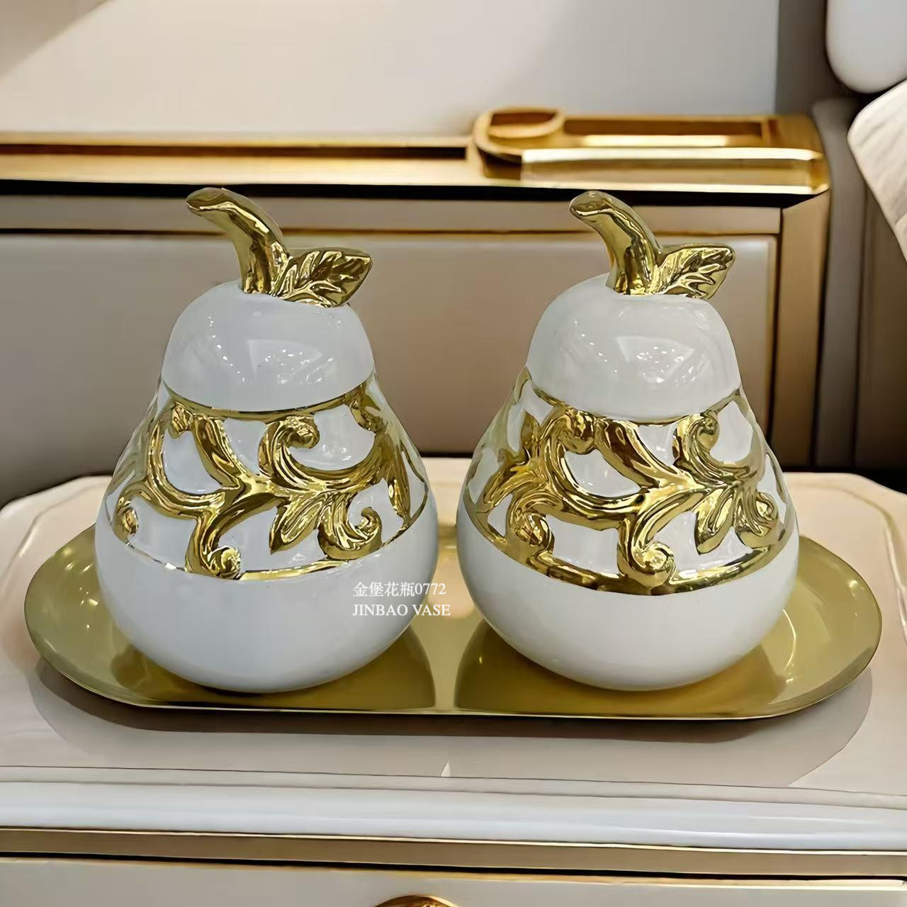 Nordic creative ceramic vases, rotating aesthetic ornaments, high-end living room entrance hall tabletop, dining table, dried flower decorations pic 26