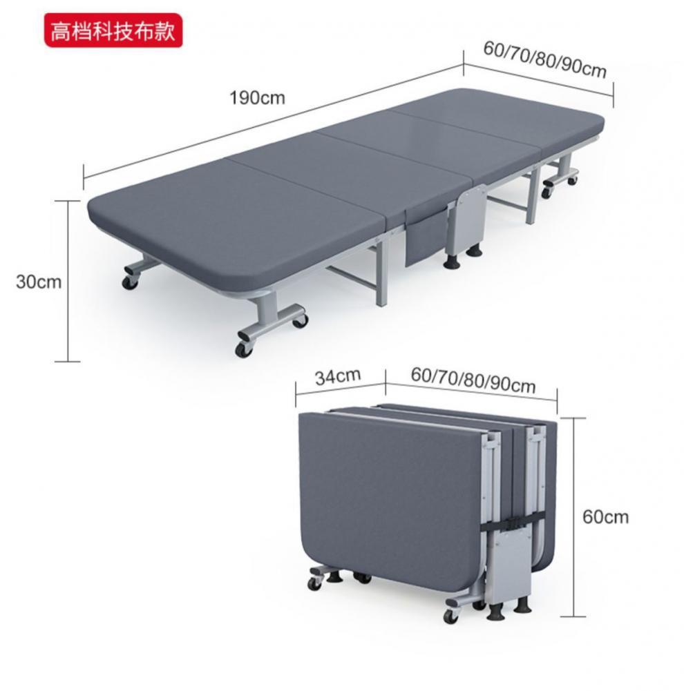 单人折叠床午休床成人折叠床办公室午睡神器折叠床单人便携式四折详情30