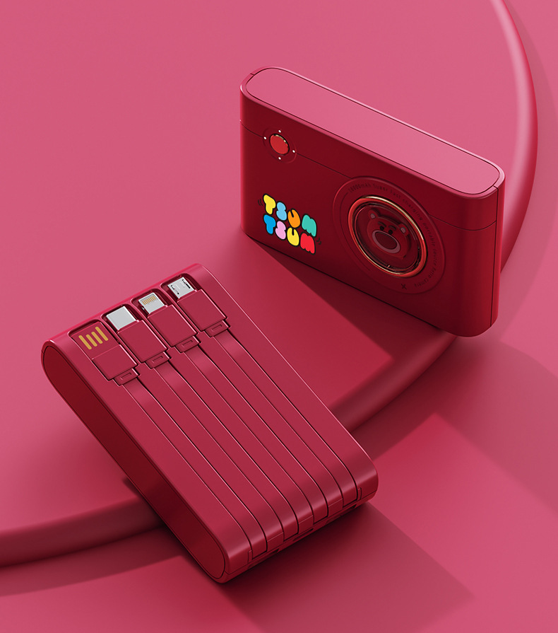 Disney power Bank 10W Super fast charging, large capacity, built-in cable, 10,000 mah, compatible with Huawei, Apple and Xiaomi pic 14