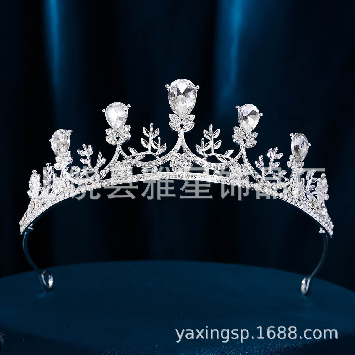 Alloy rhinestone crowns, gold and silver wedding headwear, Korean-style wedding accessories for brides, available for purchase on Amazon and AliExpress pic 2