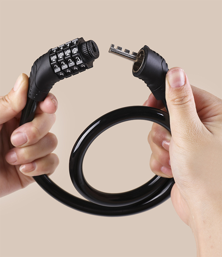 Bicycle lock, anti-theft combination lock, mountain bike, portable bike lock, electric bike, electric bike lock, chain lock, bicycle lock pic 26