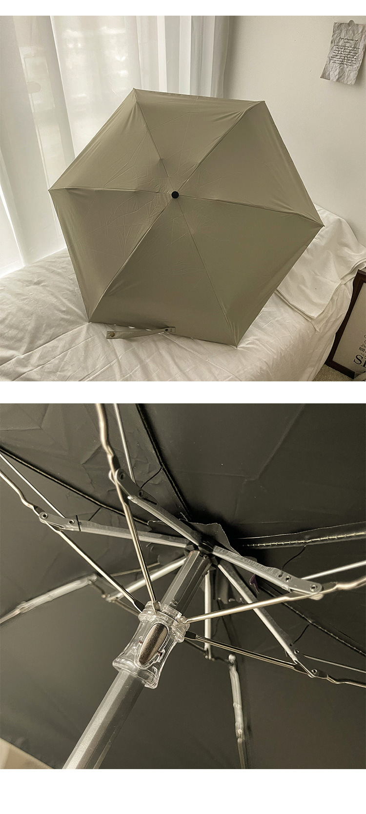 口袋胶囊五折晴雨伞两用小巧便携印刷logo遮阳太阳防晒防紫外线女详情15