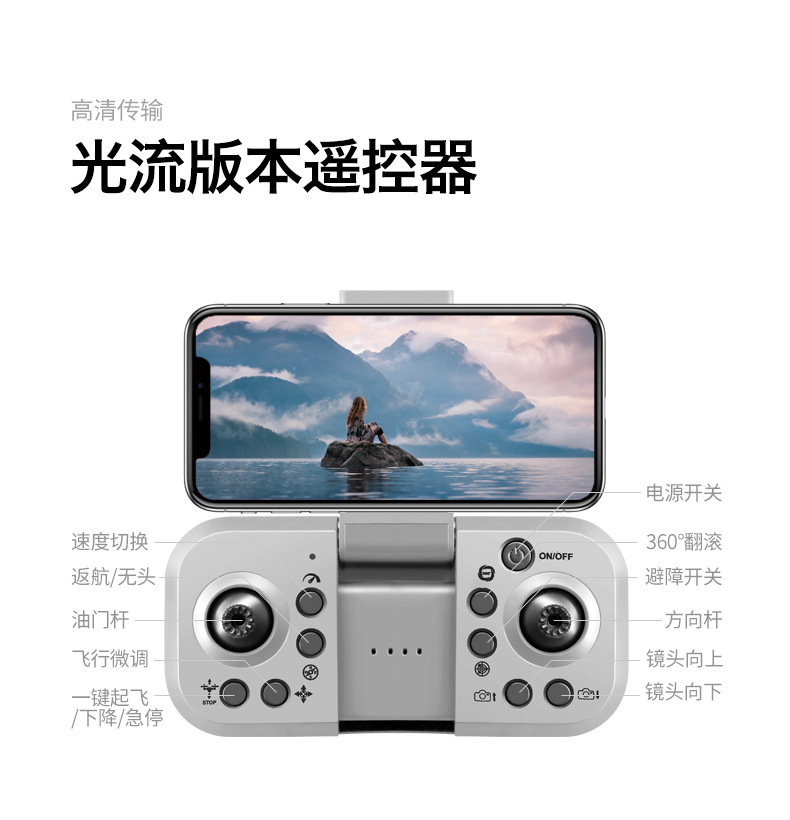 The cross-border new product RG700 quad-axis brushless unmanned aerial vehicle (UAV) for aerial photography, optical flow electronic speed regulation, GPS one-click return flight is for export pic 25