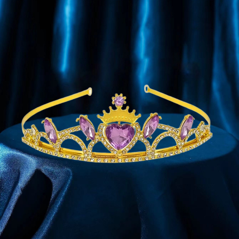 欧美式新娘皇冠水滴水晶发冠项链公主王冠生日婚礼水晶奢华大皇冠详情10