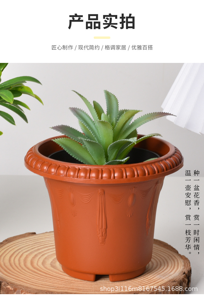 塑料花盆加仑盆加厚耐用绿萝水培植物种植盆栽种菜育苗圃基地批发详情5