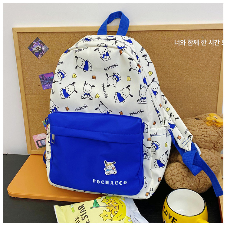 New cute cartoon Sanrio Pacha Dog backpack, a lightweight schoolbag for junior and senior high school students with cartoon comics pic 23