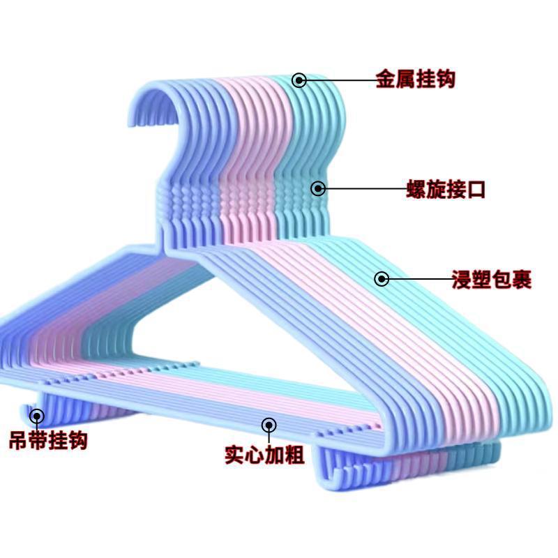 衣架家用挂衣无痕防滑肩角晾晒衣挂不起包加粗加厚衣服挂架衣撑子详情7