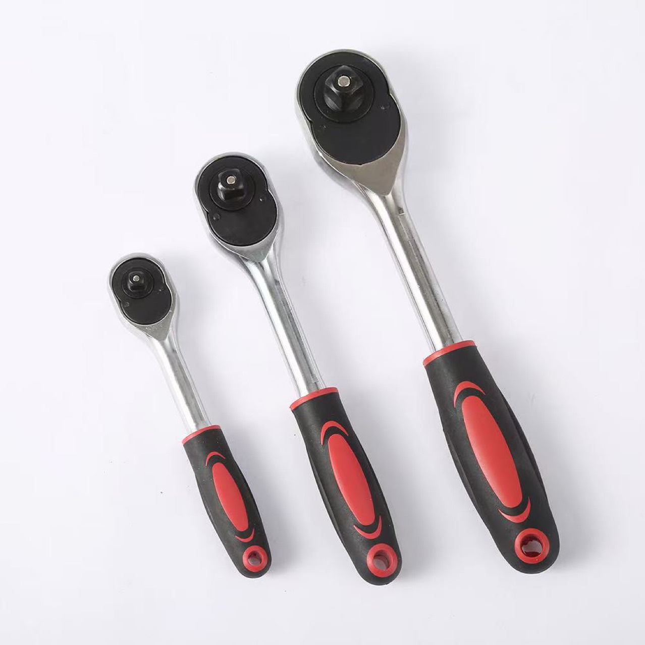 Cross-border ratchet wrench, industrial 24-tooth household grade, large, medium and small flying bidirectional quick socket, auto repair tool wrench pic 1