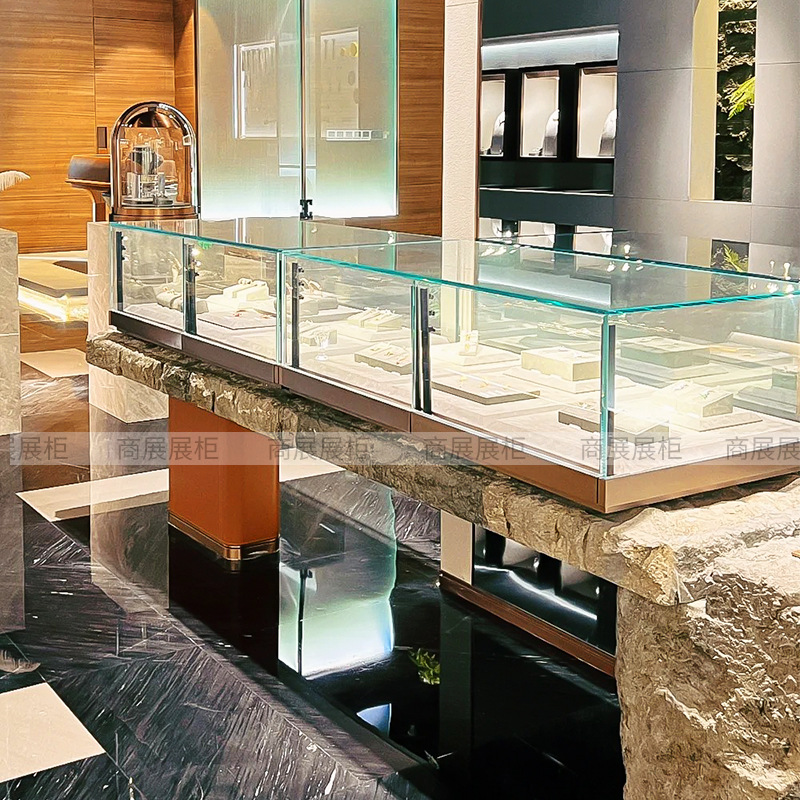 博物馆展柜展示柜字画文物展柜纪念馆展厅夹胶玻璃柜金属展柜定制详情3