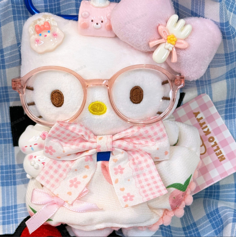 hellokitty plush toy, genuine Hello kitty doll, cute kt cat doll bag pendant pic 7