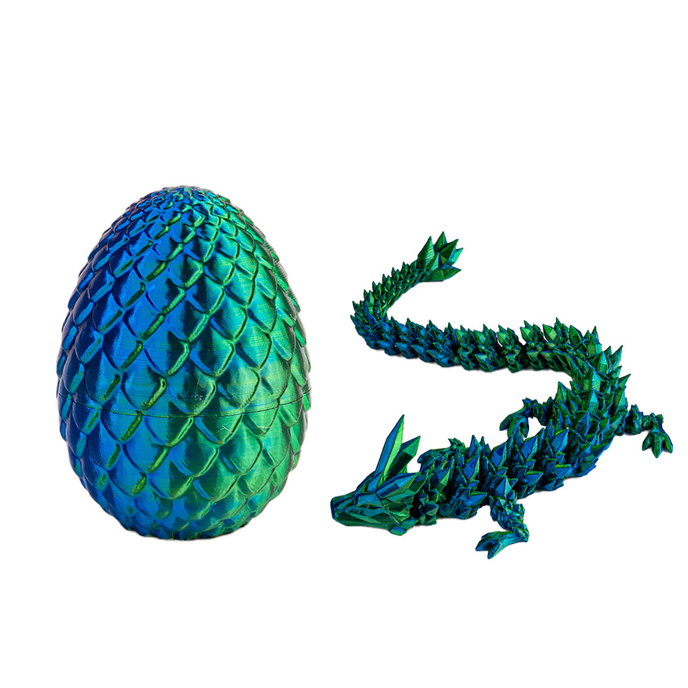【工厂直销】3d打印蛋龙蛋复活节彩蛋关节可动摆件玩具工艺品水晶详情12
