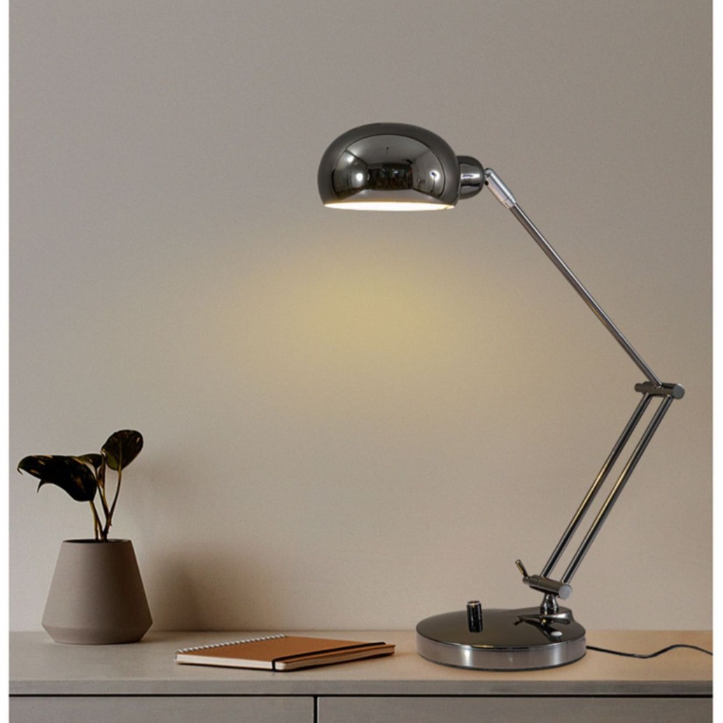 现代简约金属长臂折叠护眼学习台灯阅读书桌卧室床头调光LED详情24