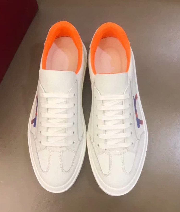 真皮男板鞋欧洲站拼色系带小白鞋平底牛皮防臭黑色时尚休闲单鞋潮详情5