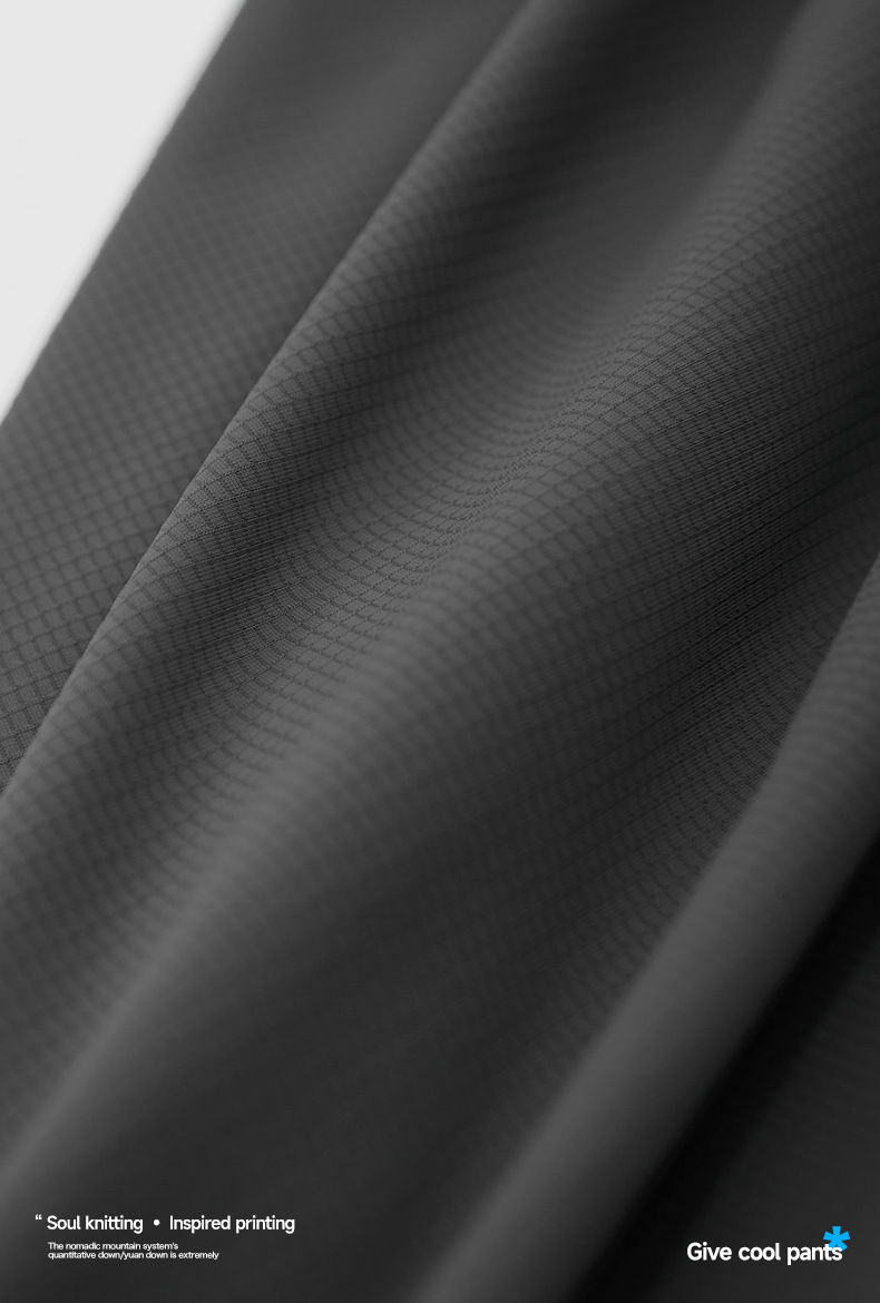 捷展男装|街头格纹速干空调裤2025春夏新品高弹凉感阔腿裤冰丝裤详情37