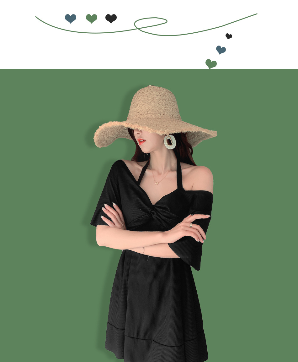 Hot-selling plus-size swimsuits for overweight women and girls, conservative and slimming one-piece dresses, hot spring swimming swimsuits, sexy swimsuits wholesale -038857 pic 10