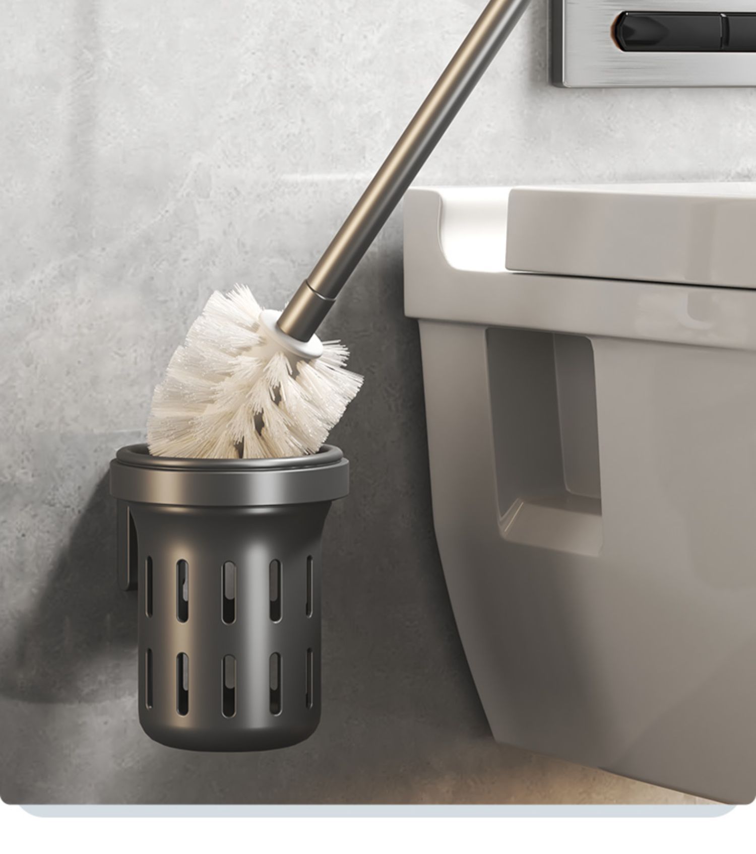 Gun gray folding bath towel rack, non-drilling bathroom storage rack, multi-functional bathroom toilet towel rack storage pic 40