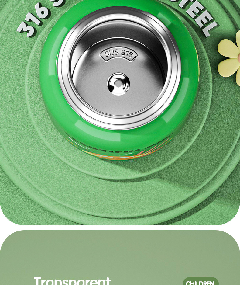 永康316L不锈钢儿童保温杯男女学生双盖水杯便携背带礼盒批发定制详情9