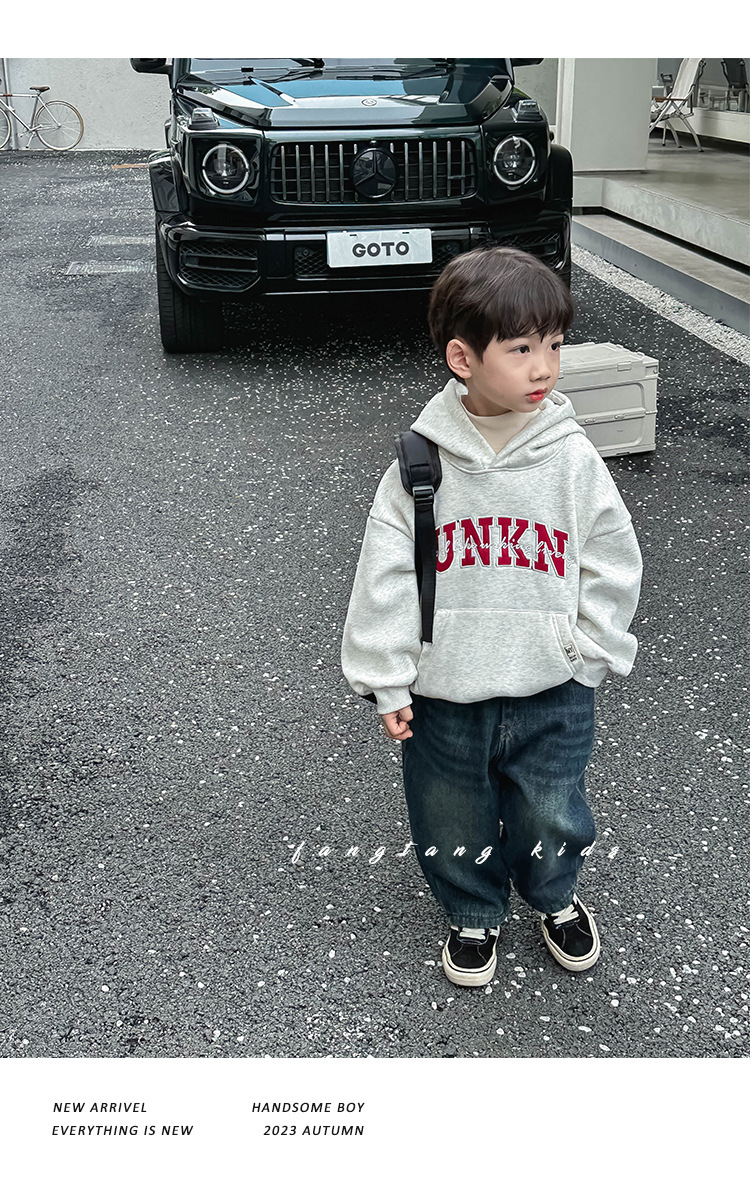 儿童加厚裤子男童加绒牛仔裤冬季新款小男孩保暖休闲长裤冬装批发详情18