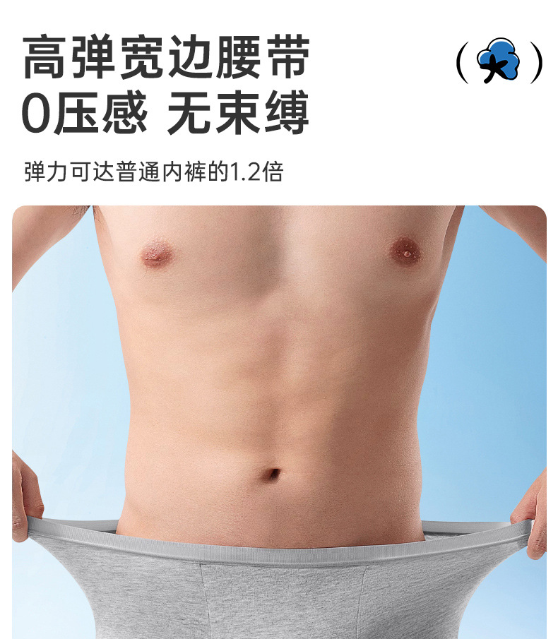 纯棉一次性内裤男女款差旅免洗孕妇灭菌独立包装日抛内裤男平角款详情15