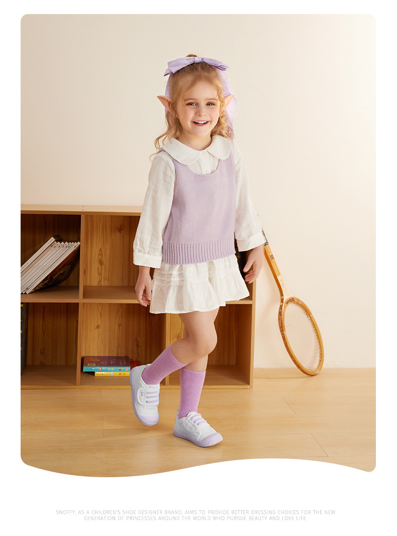 斯纳菲女童帆布鞋2025年春季新款室内宝宝鞋轻便透气休闲鞋详情9