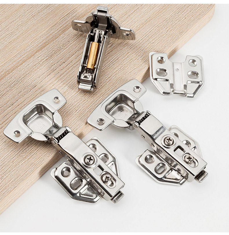 加厚不锈钢铰链静音缓冲橱柜衣柜柜门飞机合页液压弹簧折页批发详情27
