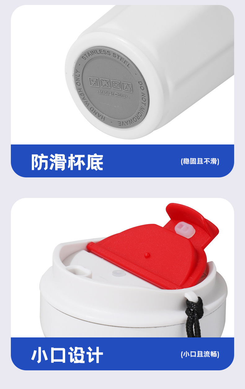 Wholesale of large-capacity insulated cups, 316 stainless steel coffee cups with high appearance standards, smart temperature-displaying portable small insulated water cups pic 26