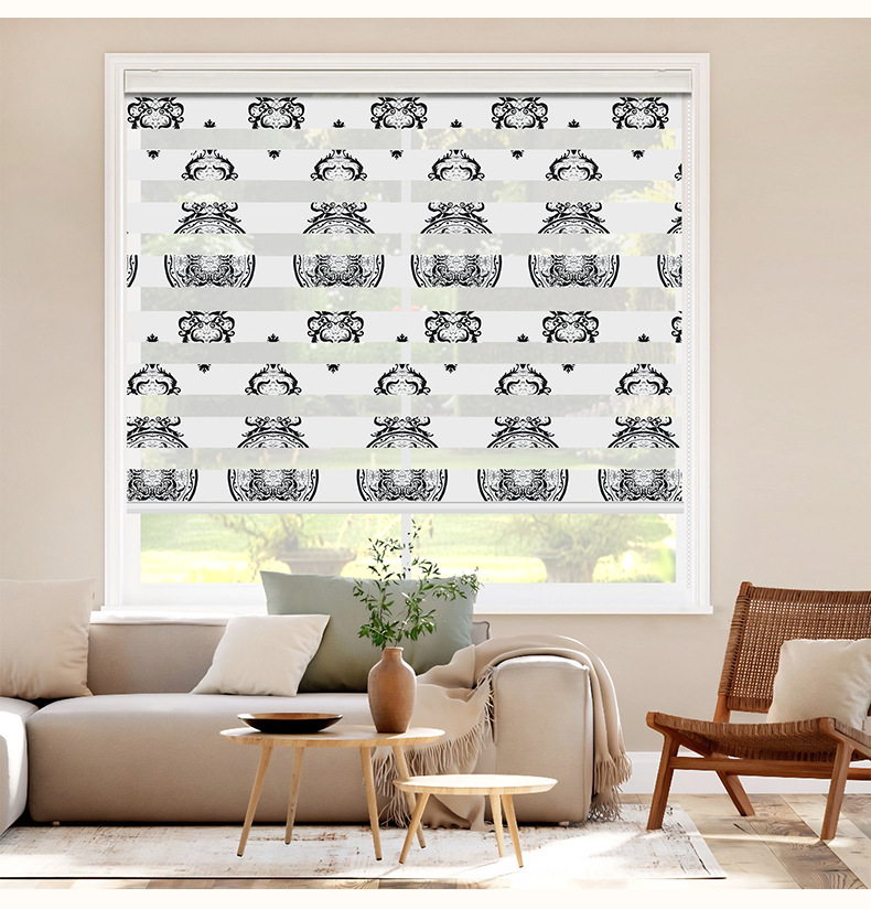 Amazon European-style cut-and-cut soft gauze blinds, Venetian blinds, zebra blinds, roll-up shading and sunshade roller blinds pic 10