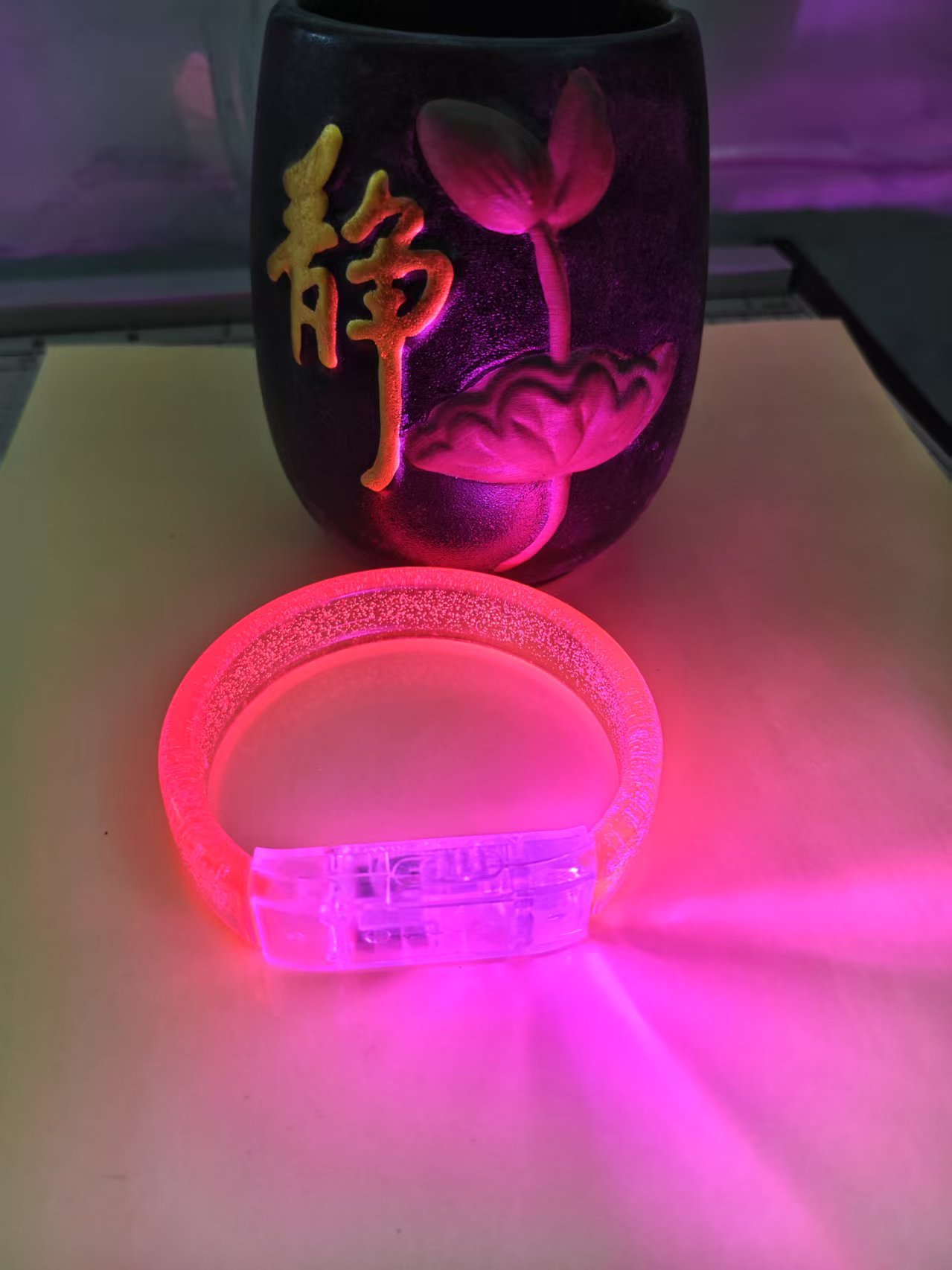 演唱会发光手环亚克力可印刷logo手环粉丝应援活动酒吧气氛道具详情5