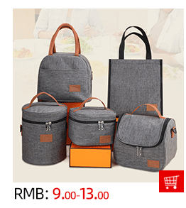 Wholesale thickened round lunch bags, insulated student hand-held bento bags, outdoor large-capacity insulated bags pic 2