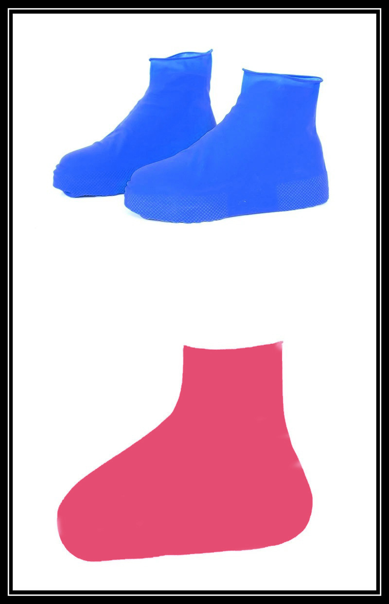 下雨天户外防水乳胶鞋套乳胶防水鞋套硅胶鞋套防泥沙防雨鞋套旅行详情5