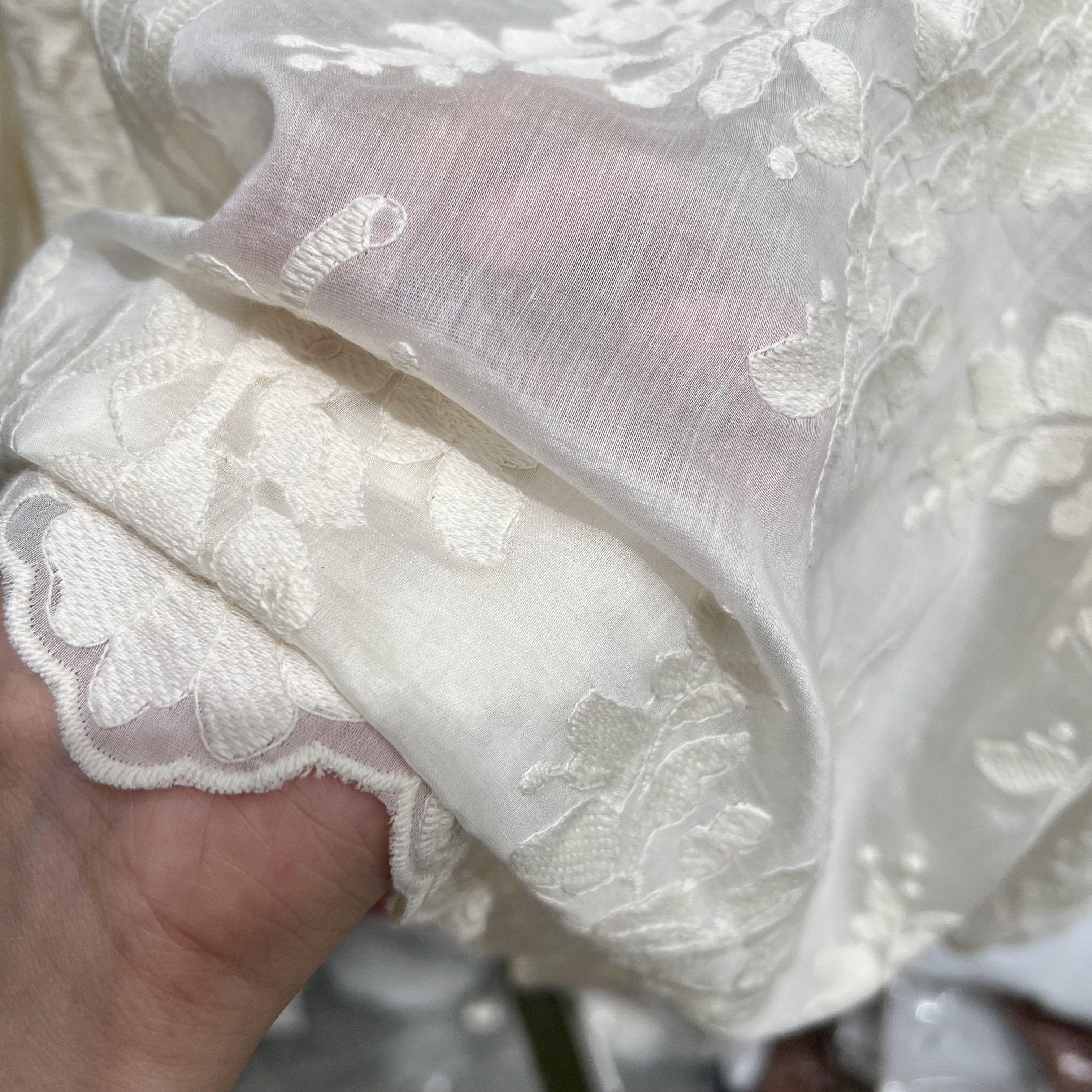 Korean version 2024 Spring New retro button-down chiffon shirt for women, new Chinese-style, high-end lace shirt top pic 7