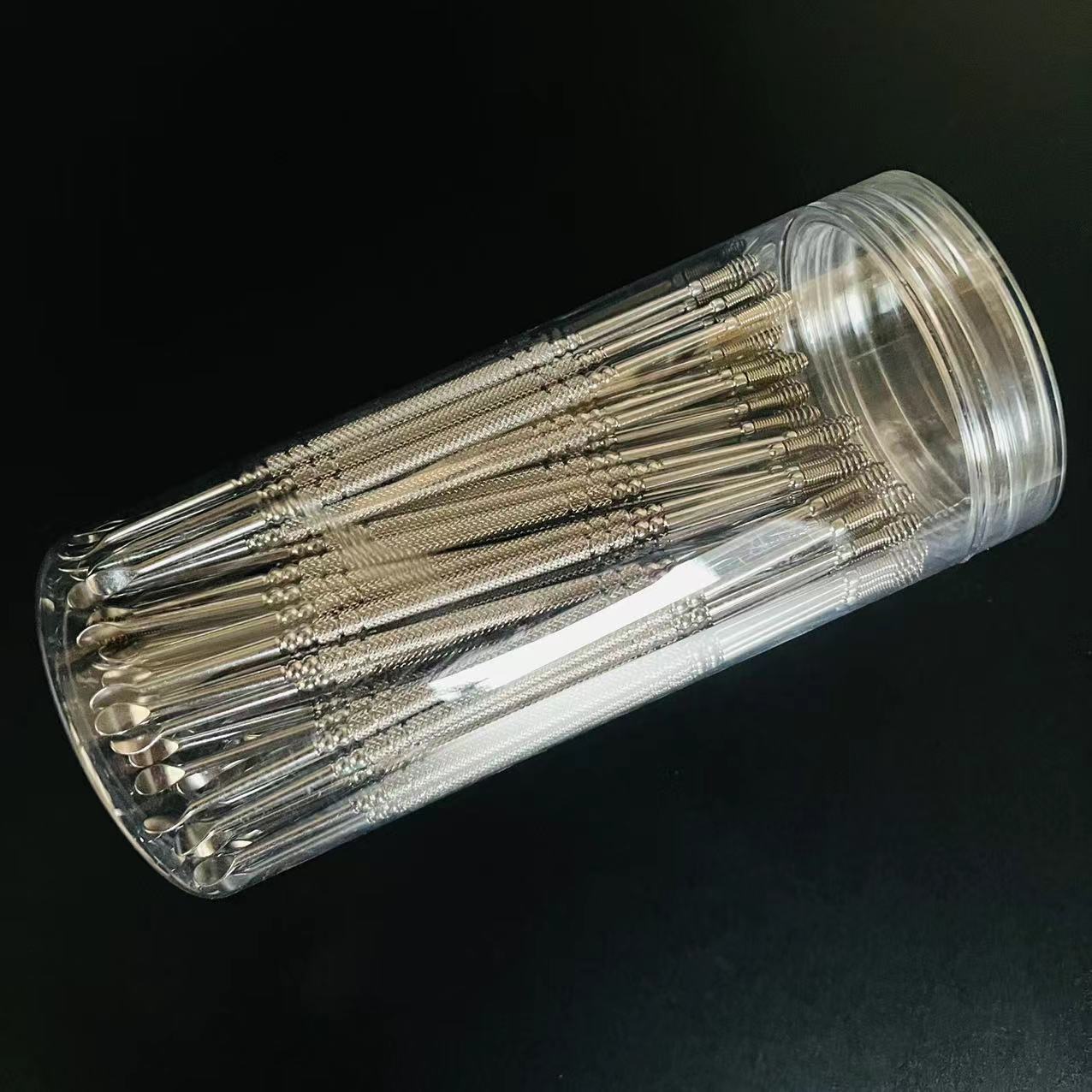 【 Zone 1-4 】308 Silver Ear scoops 100/ bucket 4000/ box New silver ear pickles, spiral ear scoops, spring ear scoops, double-head dual-purpose ear picking, 2 yuan supply pic 2