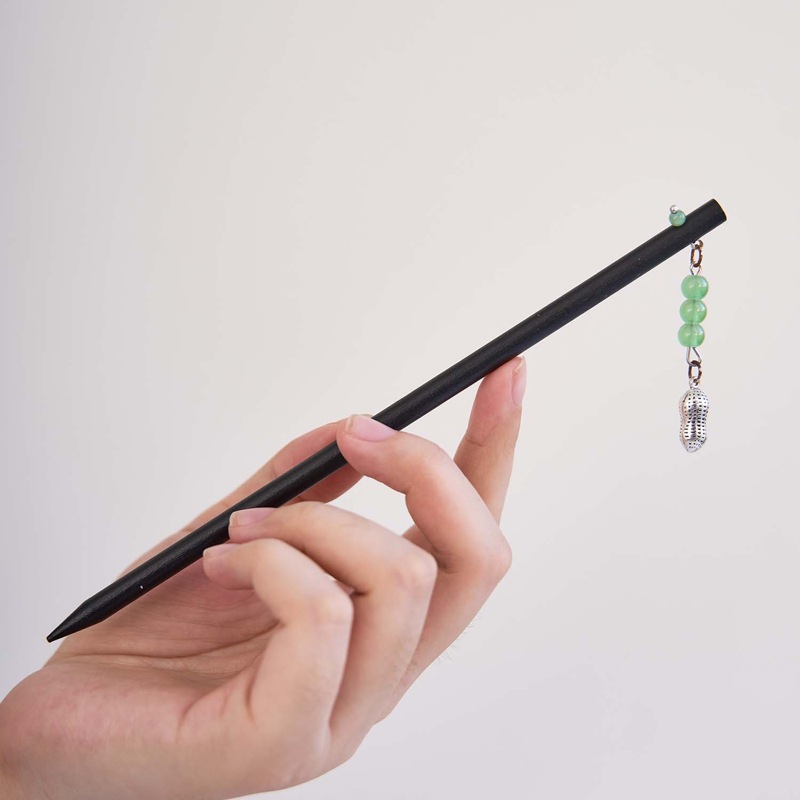 古风发簪女木质钗子流苏步摇高级感新中式盘发器马面裙汉服禾木簪详情11