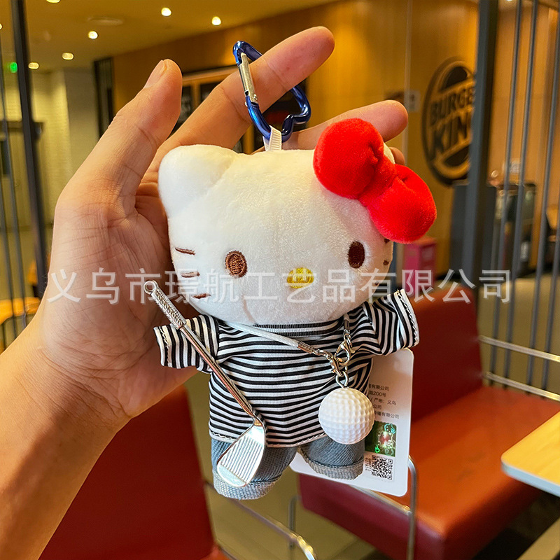 hellokitty small pendant, bag pendant, plush toy, kitty cute Kitty Kitty, official kt cat doll pic 5