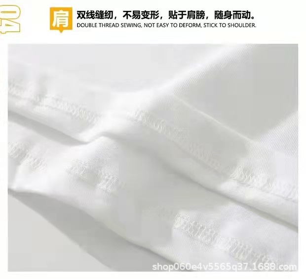 男士t恤短袖2024新款夏季 纯棉圆领男女同款半袖体恤宽松短袖批发详情15