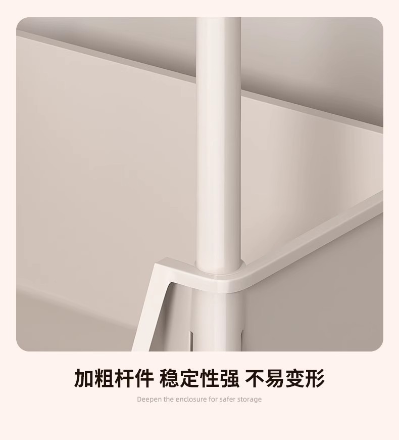 小推车置物架卧室零食落地多层客厅收纳书架移动厨房蔬菜篮子收纳详情17