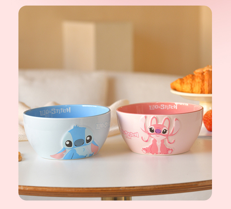 创意卡通6寸造型碗安琪饭碗史迪仔萌趣可爱家用餐具碗跨境批发详情11