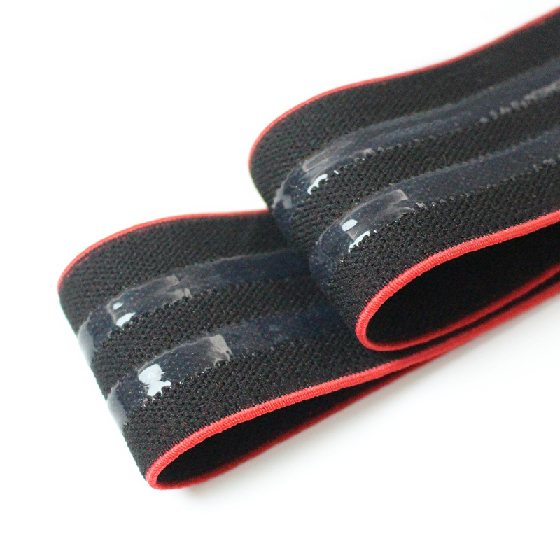 Factory-customized epoxy resin LOGO letter elastic band, silicone rubber band, underwear elastic band, waistband, anti-slip design pic 10