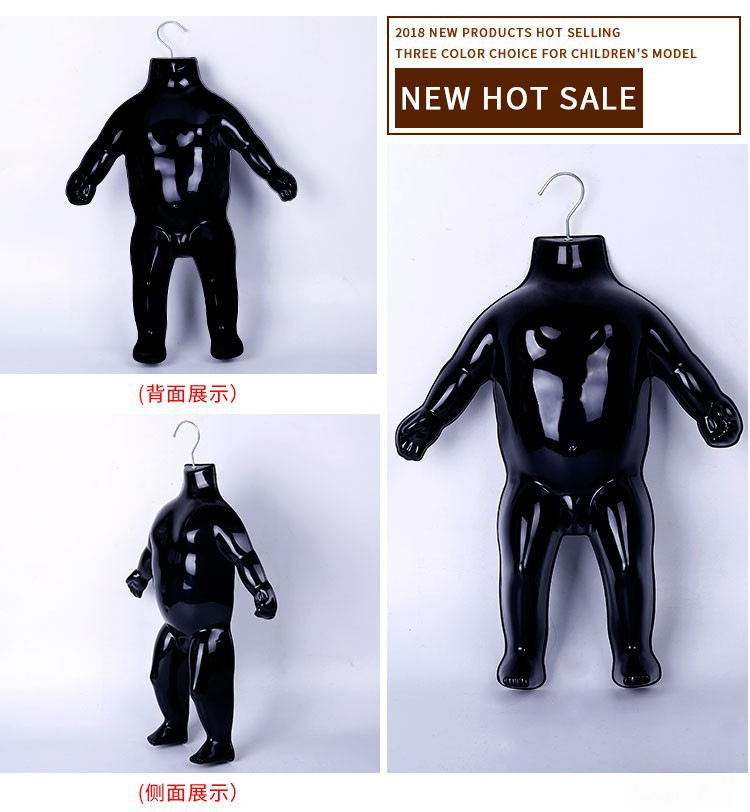 立体片胸片儿童半身模特挂板半身模特衣架女士前服装店内衣泳装详情2